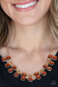 Top Dollar Twinkle Brown Necklace