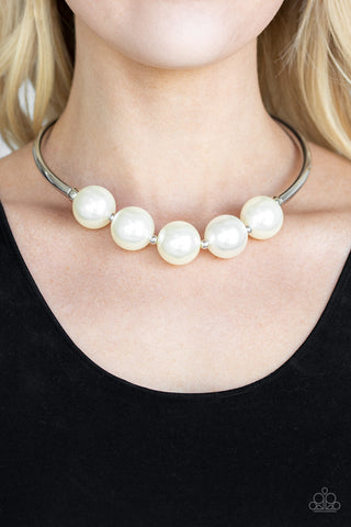Welcome to Wall Street White Necklace