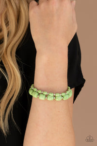 Colorfully Country - Green Bracelet Paparazzi