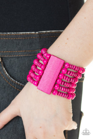 Don't Stop Belize-ing Pink Bracelet