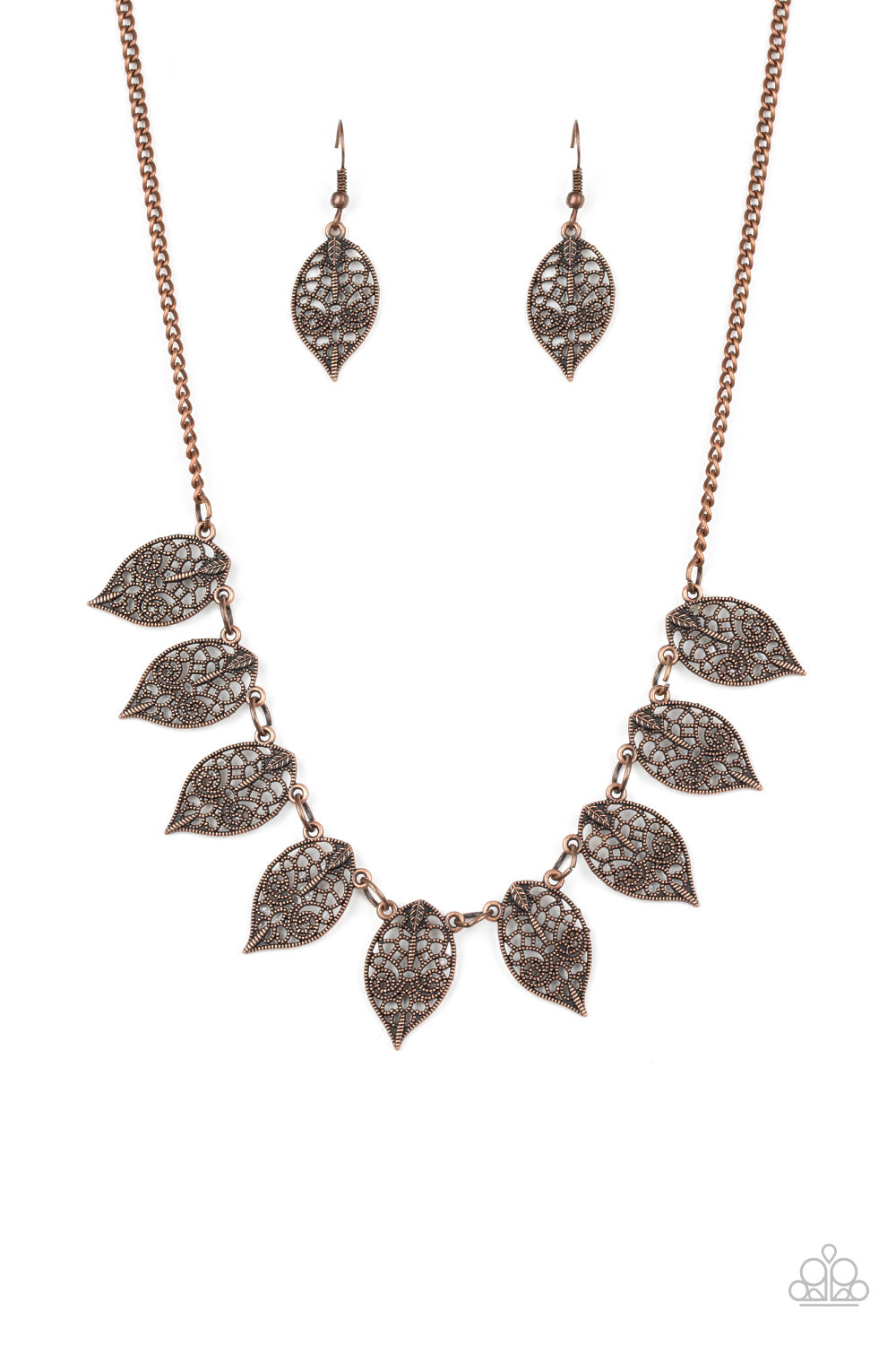 Leafy Lagoon Copper Necklace