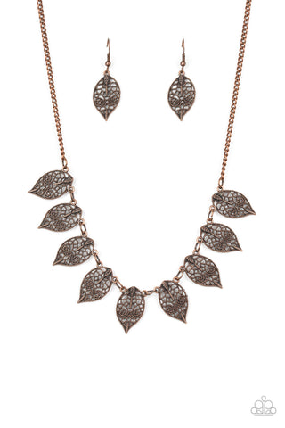Leafy Lagoon Copper Necklace