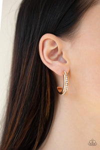 5th Avenue Fashionista Gold Hoop Earrings