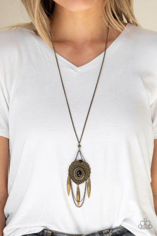 Cactus Canyon Brass Necklace