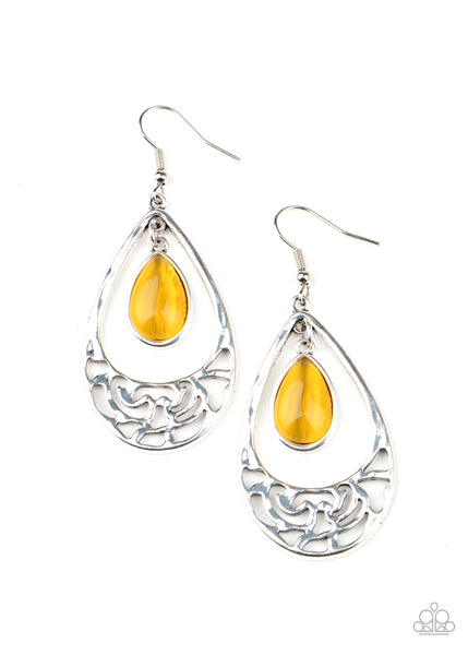 Dew You Feel Me Yellow Earrings