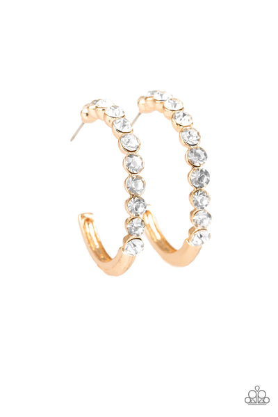 My Kind of Shine Gold Hoop Earrings