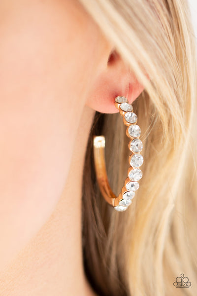 My Kind of Shine Gold Hoop Earrings