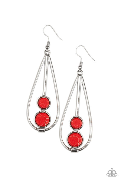 Natural Nova Red Earrings