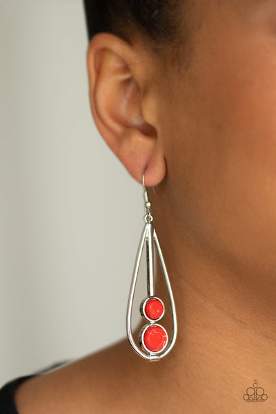 Natural Nova Red Earrings