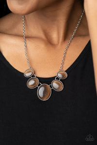 One Can Only Gleam Brown Necklace