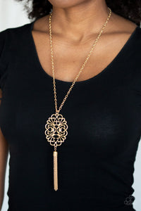 A Mandala of the People Gold Necklace