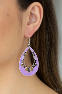 Compliments to the Chic Purple Earrings