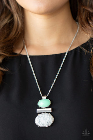 Finding Balance Green Necklace
