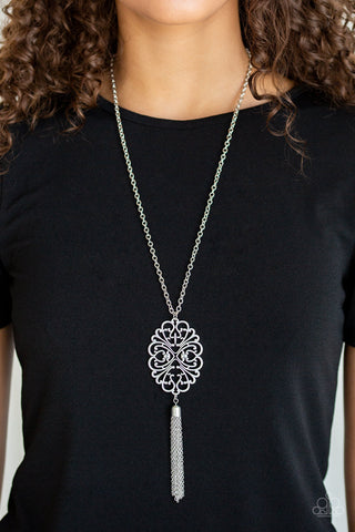 A Mandala of the People Silver Necklace