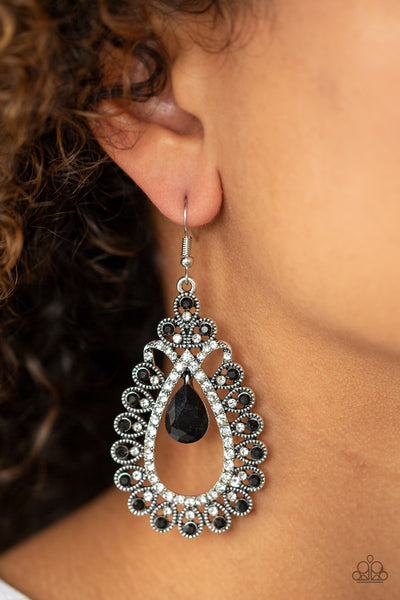 All About Business Black Earrings