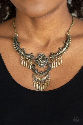 Rogue Vogue Brass Necklace