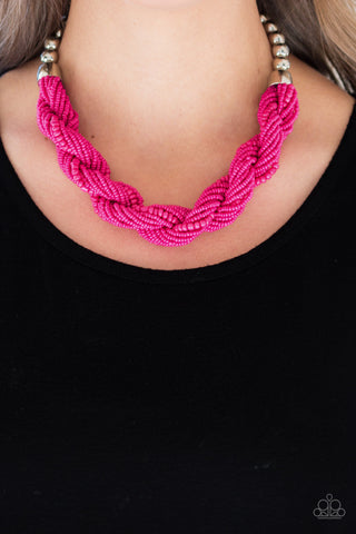 Savannah Surfin' Pink Necklace