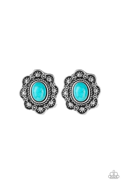 Springtime Deserts Blue Post Earrings