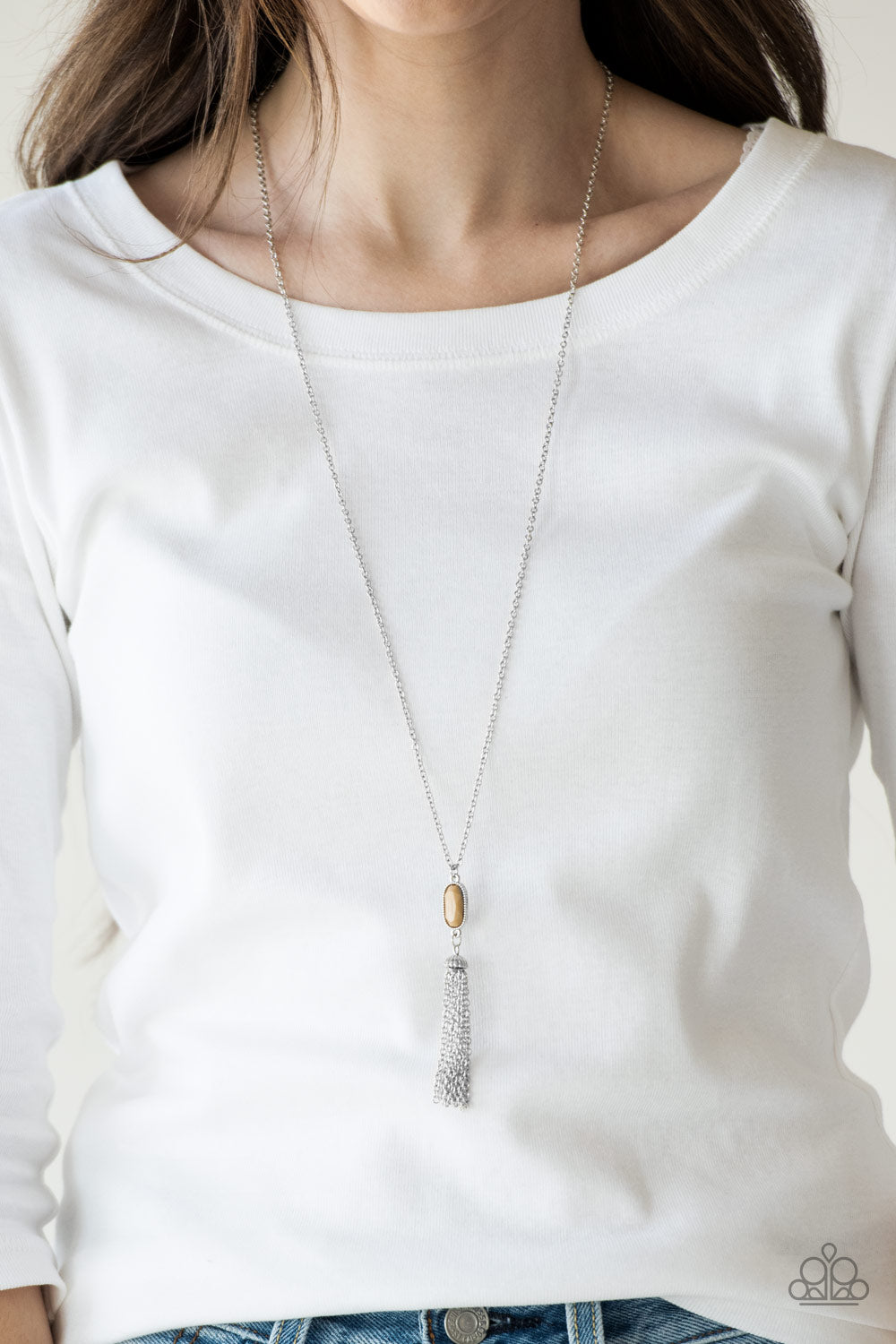 Tassel Tease Brown Necklace