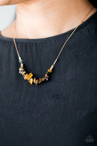 Back to Nature Brown Necklace