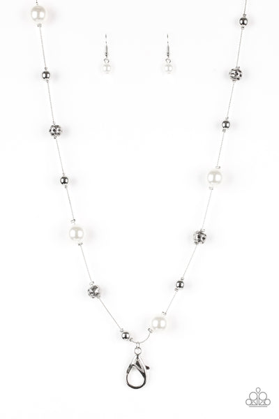 Eloquently Eloquent White Lanyard Necklace