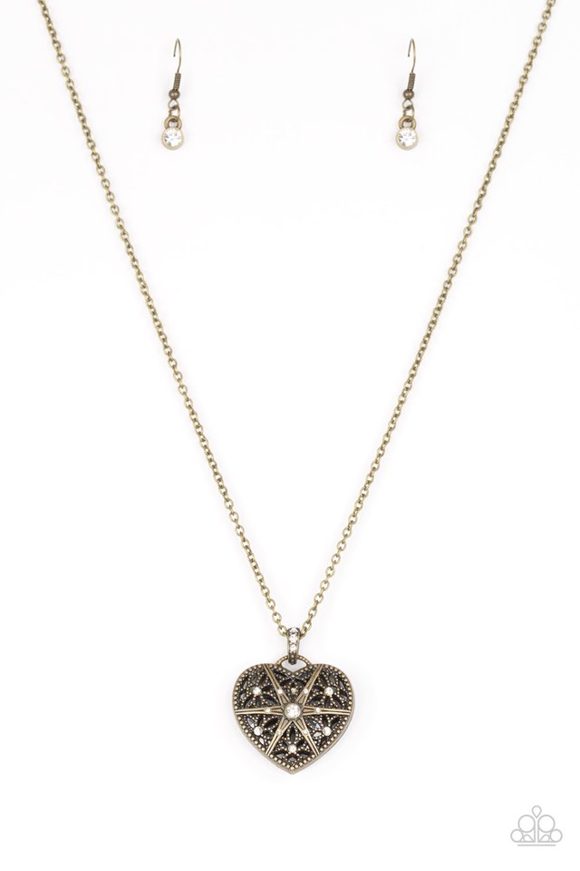 Casanova Charm Brass Necklace