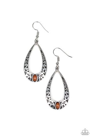 Colorfully Charismatic Brown Earrings