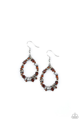 Crushing Couture Earrings Brown