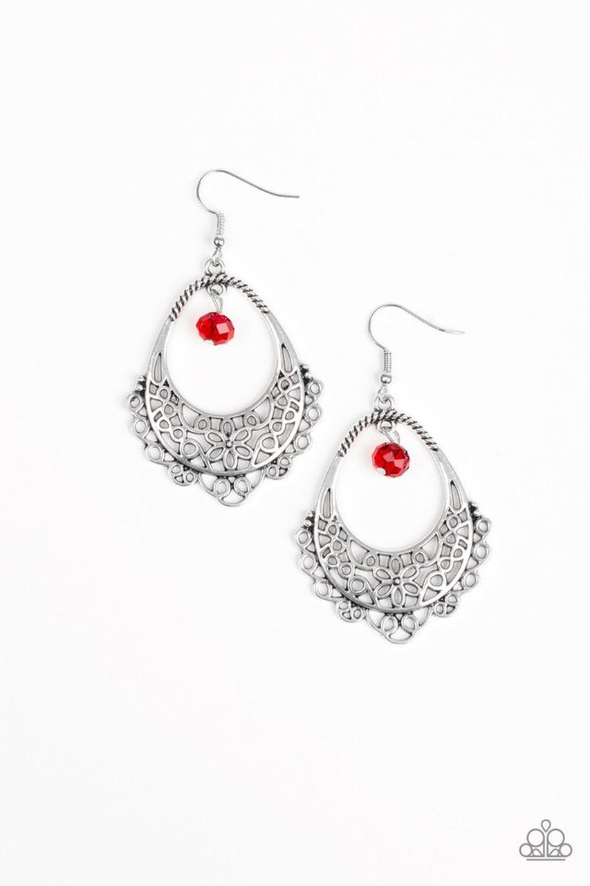 Garden Society Red Earrings