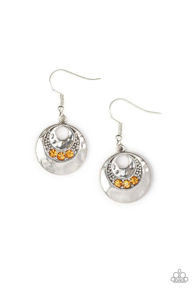 Hard Cache Orange Earrings