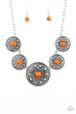 Hey Sol Sister Orange Necklace