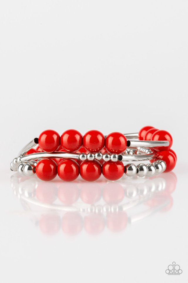New Adventures Red Stretch Bracelet