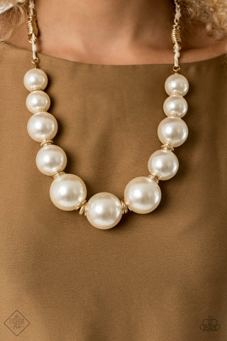 Pearly Prosperity Gold Necklace