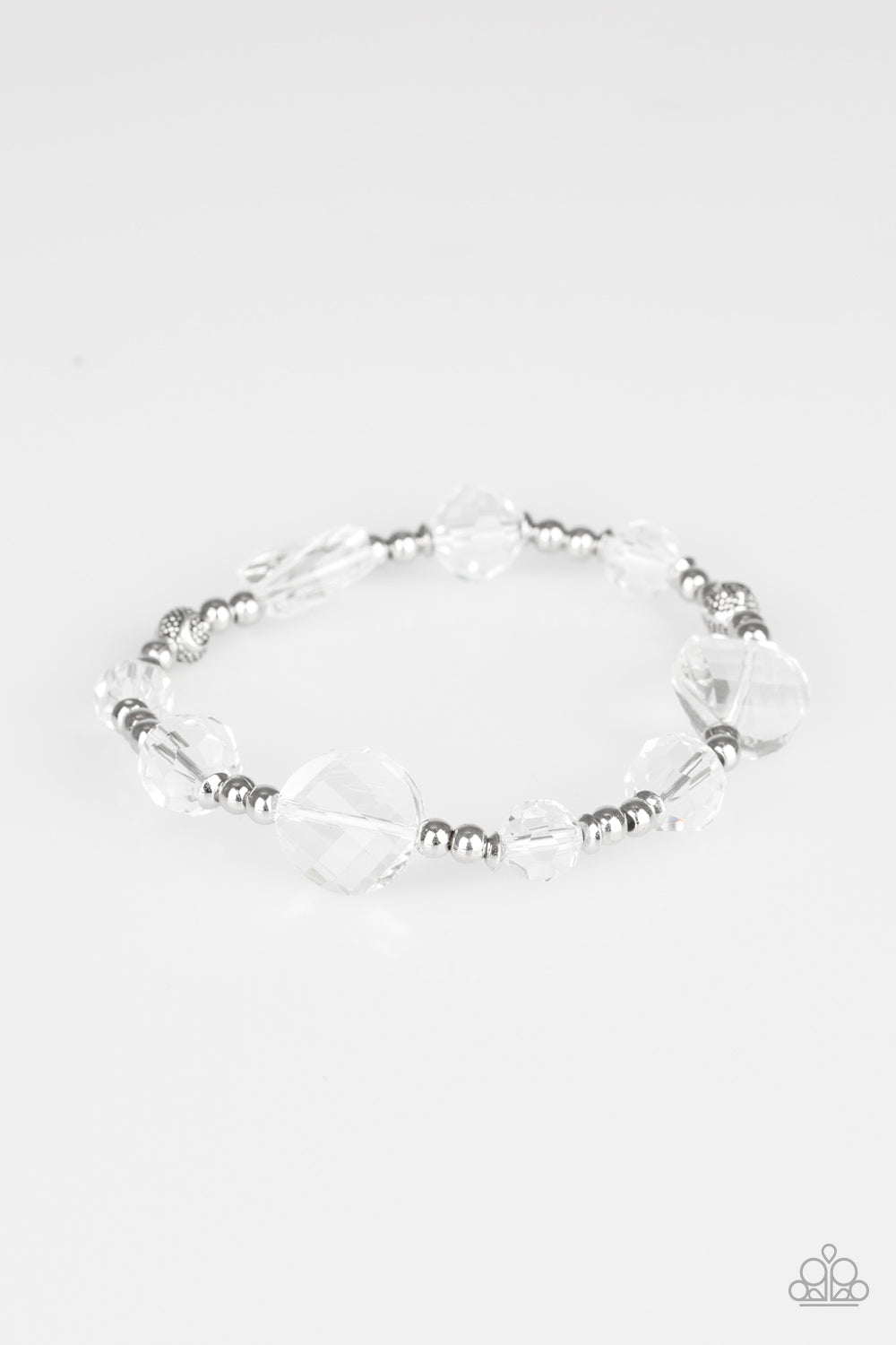 Starry Eyed Elegance White Bracelet