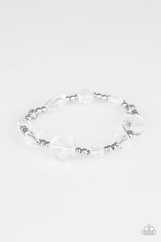 Starry Eyed Elegance White Bracelet