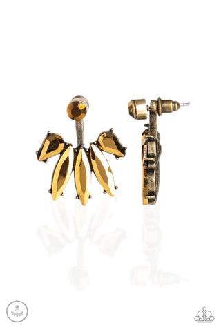 Stunningly Striking Brass Earrings