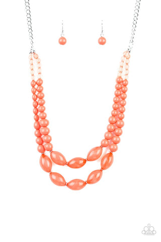 Sundae Shoppe Orange Necklace