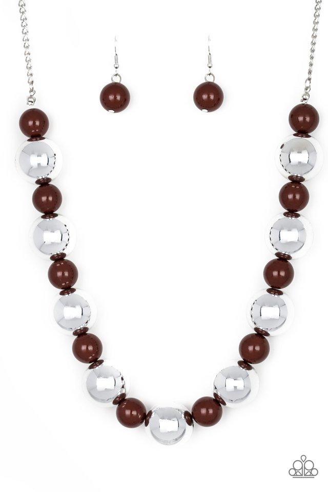 Top Pop Brown Necklace