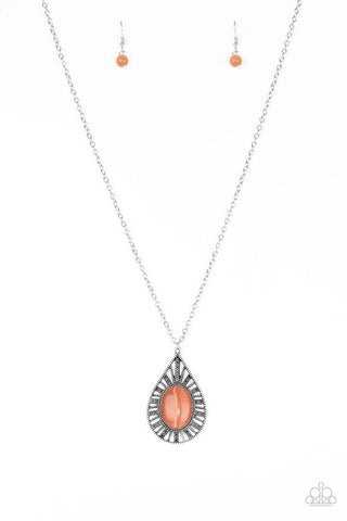 Total Tranquility Orange Necklace