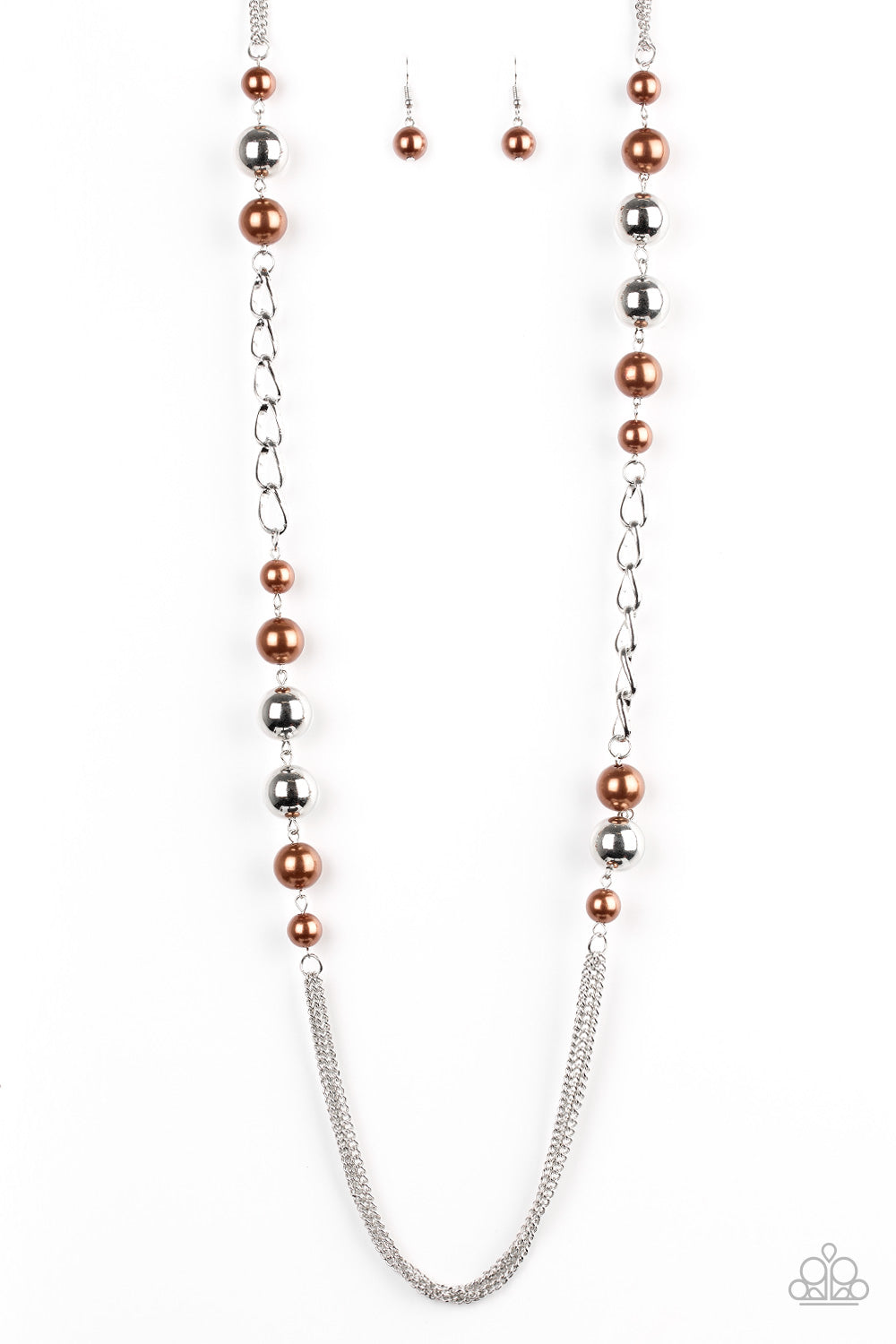 Uptown Talker Brown Necklace