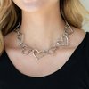 Vintagely Valentine Silver Necklace