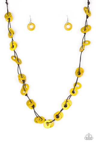 Waikiki Winds Yellow Necklace