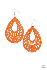 Zesty Zen Orange Earrings
